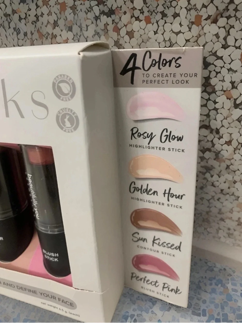 Multi-Stick Face Set - Rosy Glow, Golden Hour, Sun Kissed, Pink .Contour Blush
